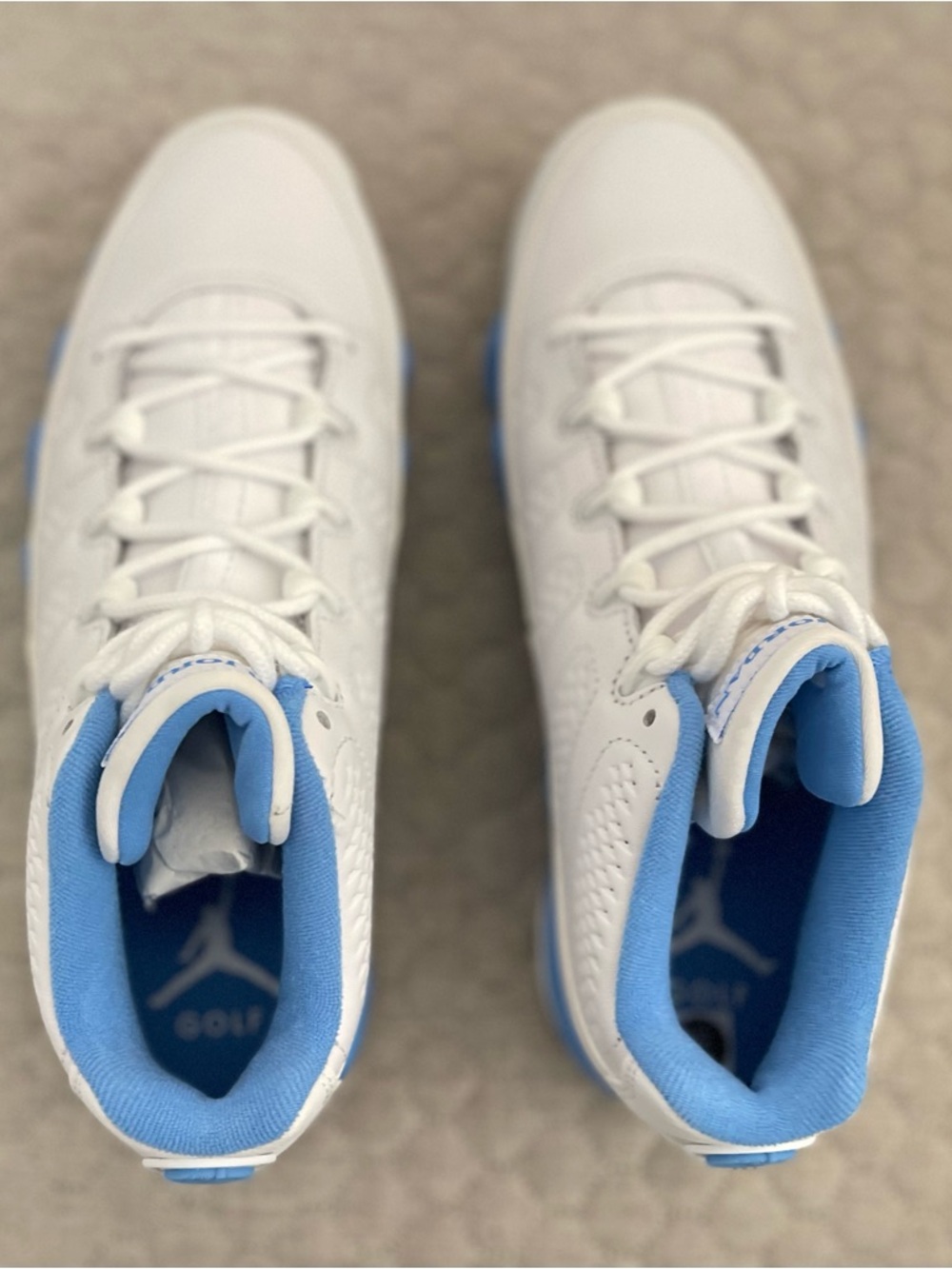 Nike Air Jordan 9 Retro Low G Golf UNC University Blue FJ5934-101 Men’s NEW - Picture 3 of 8